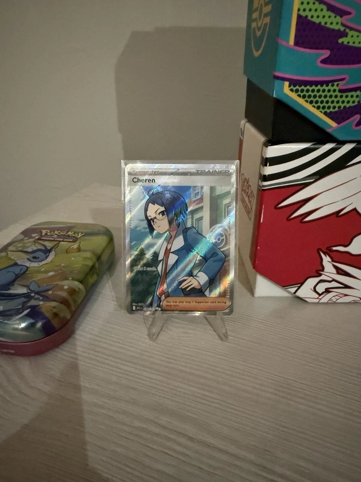 Pokemon Cheren 258/217 Ascended Heroes Full Art Trainer Near Mint