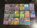 Pokemon White Flare Pokeball Reverse Holo Bundle 17 Cards