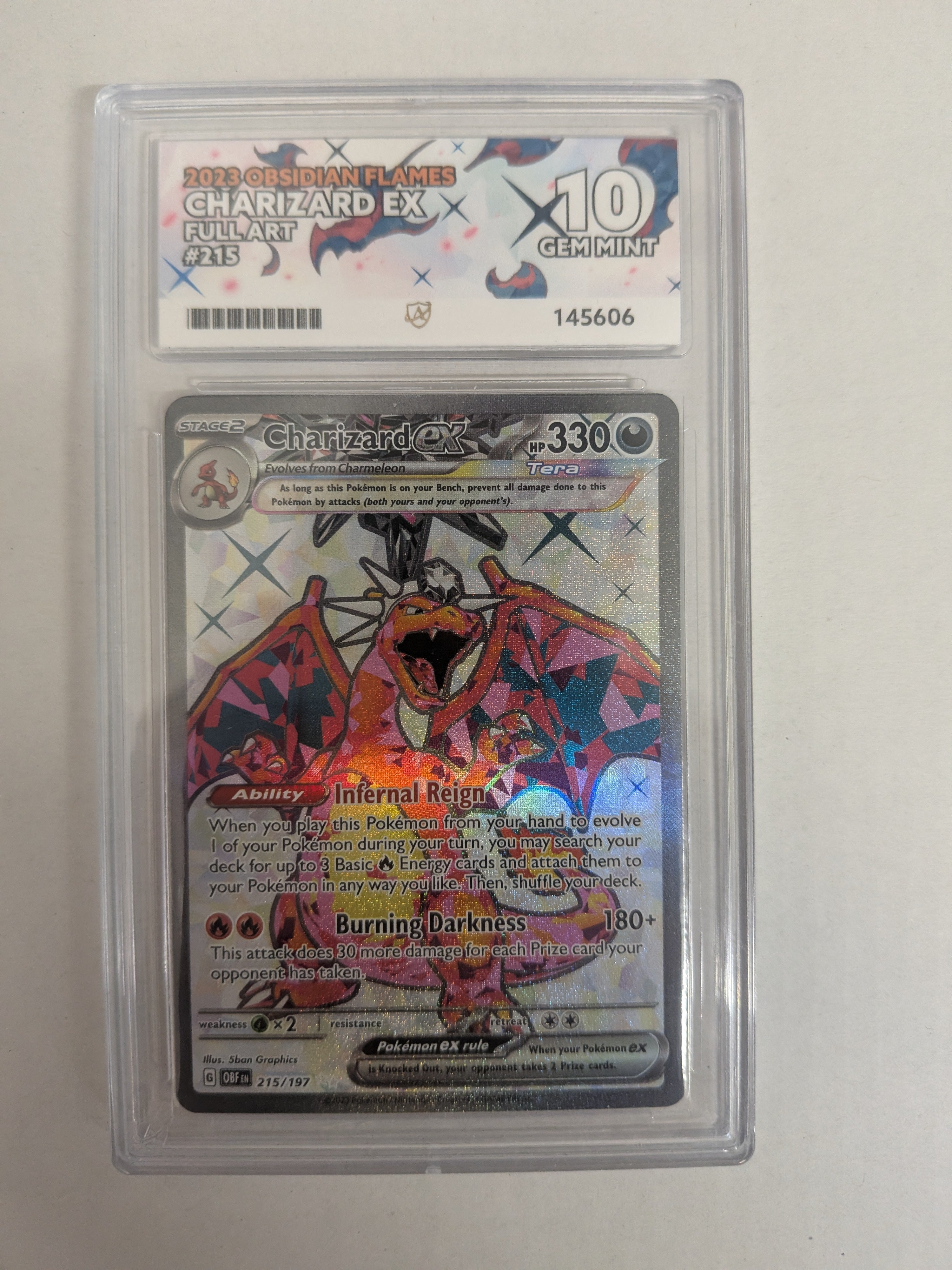 Obsidian Flames Charizard ex Ace gem mint 10