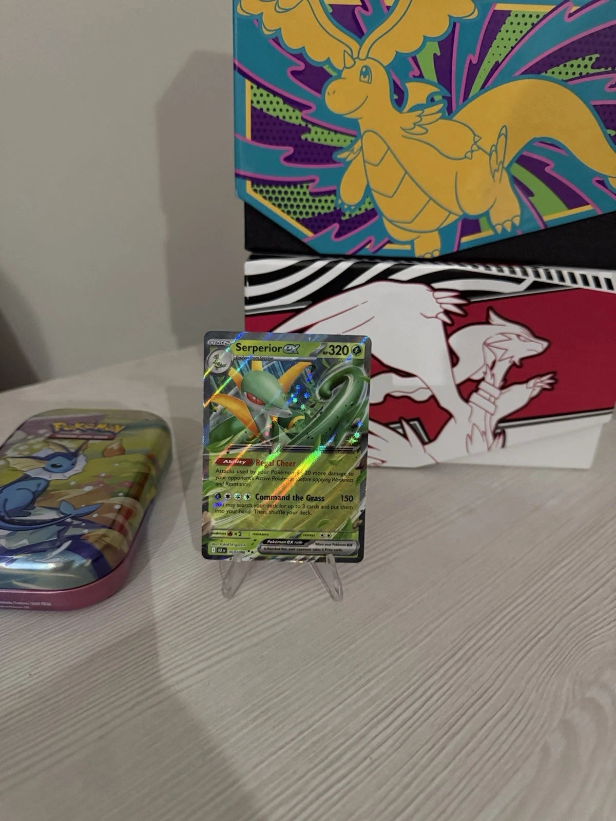 Pokemon TCG Black Bolt English Serperior EX Card 003/086