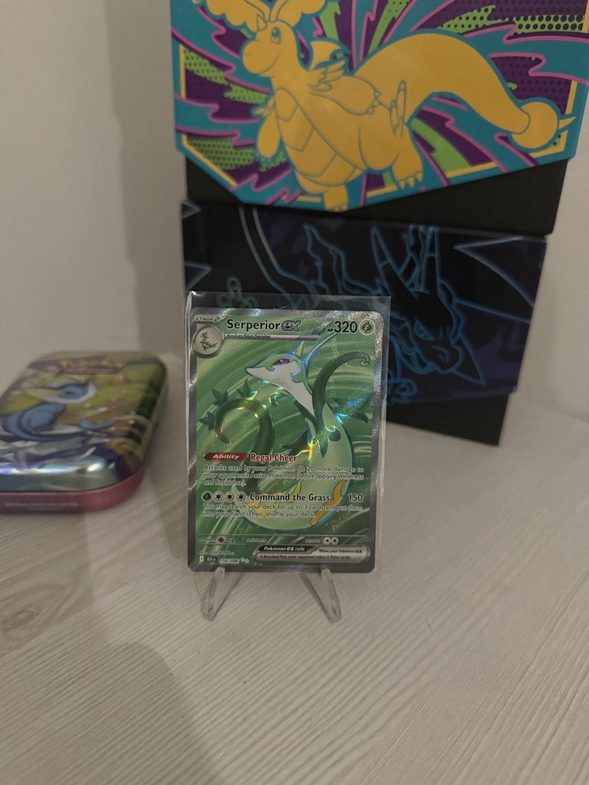 Pokémon TCG Serperior EX Full Art Black Bolt 156/086